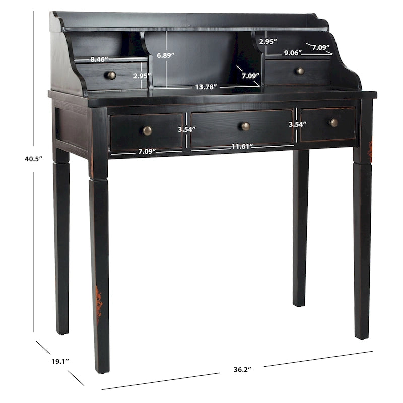 Bureau de travail avec 5 tiroirs