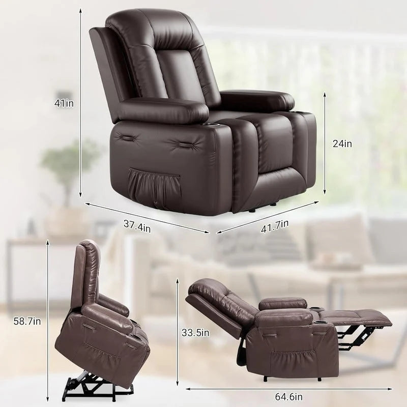 Fauteuil inclinable de massage et de levage électrique