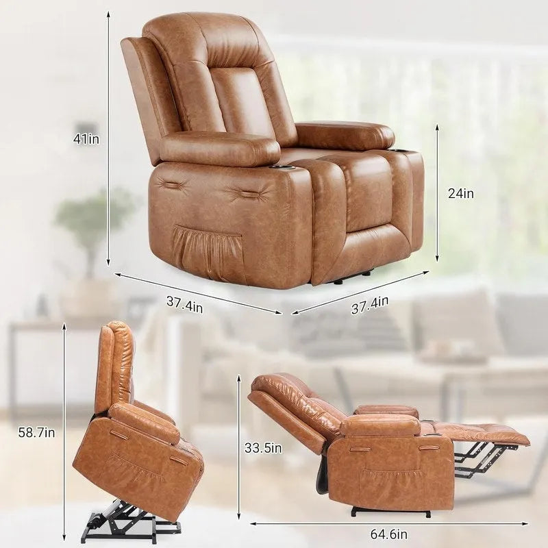 Fauteuil inclinable de massage et de levage électrique