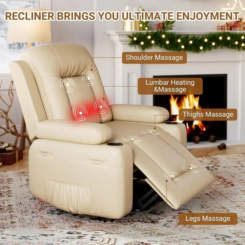 Fauteuil inclinable de massage et de levage électrique