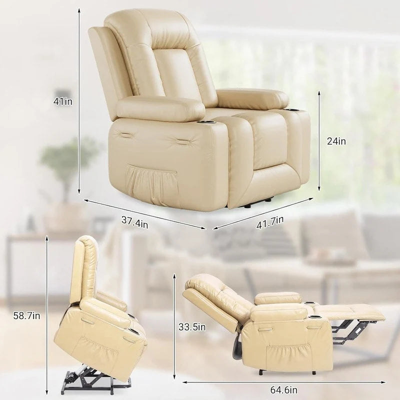 Fauteuil inclinable de massage et de levage électrique