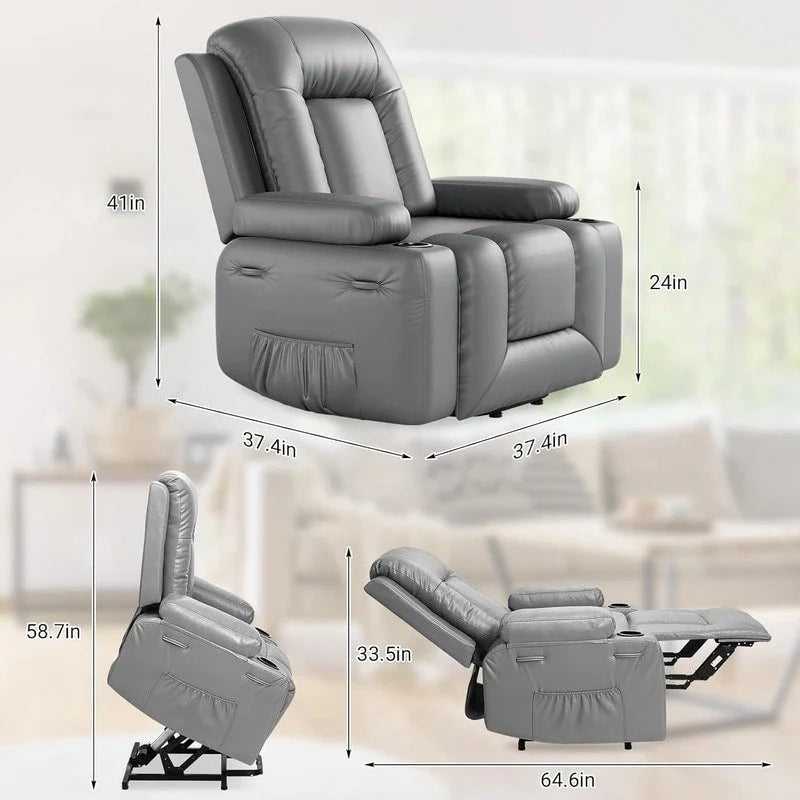 Fauteuil inclinable de massage et de levage électrique