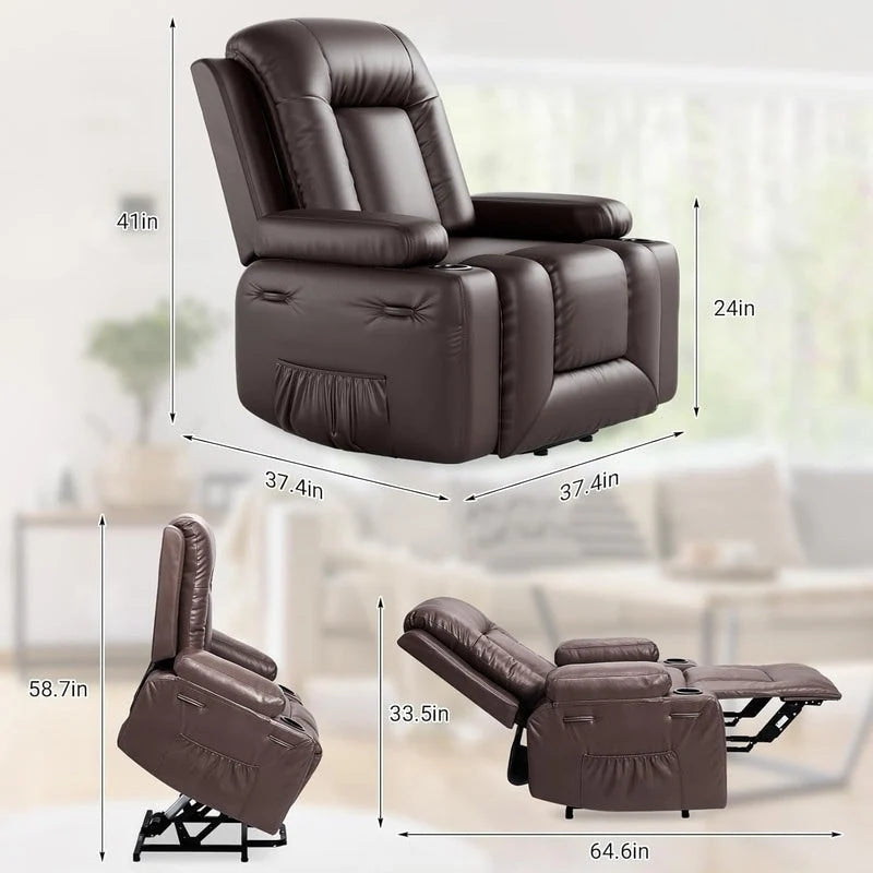 Fauteuil inclinable de massage et de levage électrique