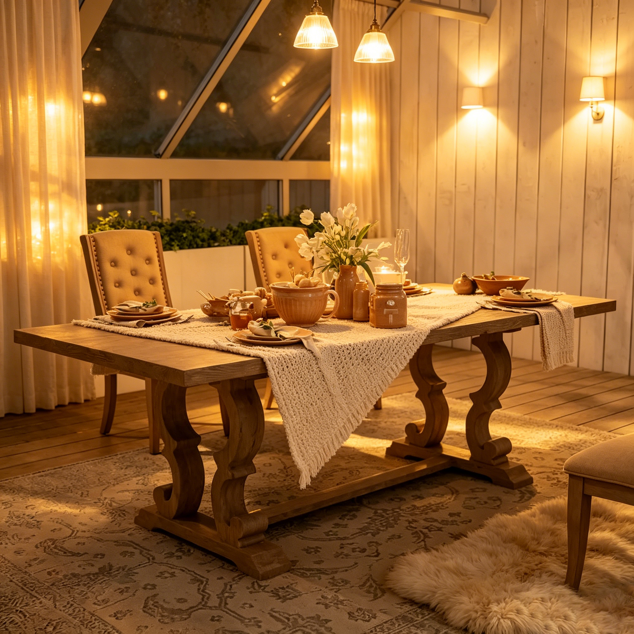 Table à manger extensible en bois massif