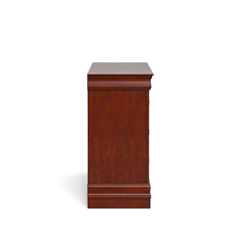 Série de commodes traditionnelles en bois massif à 6 tiroirs