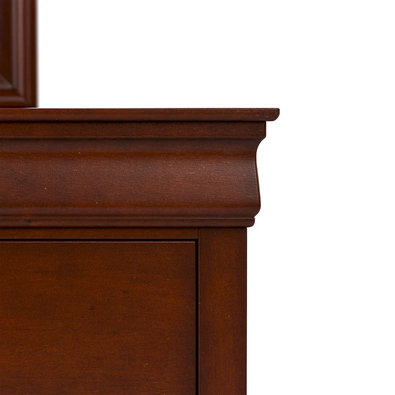 Série de commodes traditionnelles en bois massif à 6 tiroirs