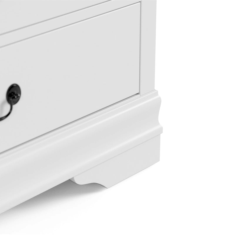 Série de commodes traditionnelles en bois massif à 6 tiroirs