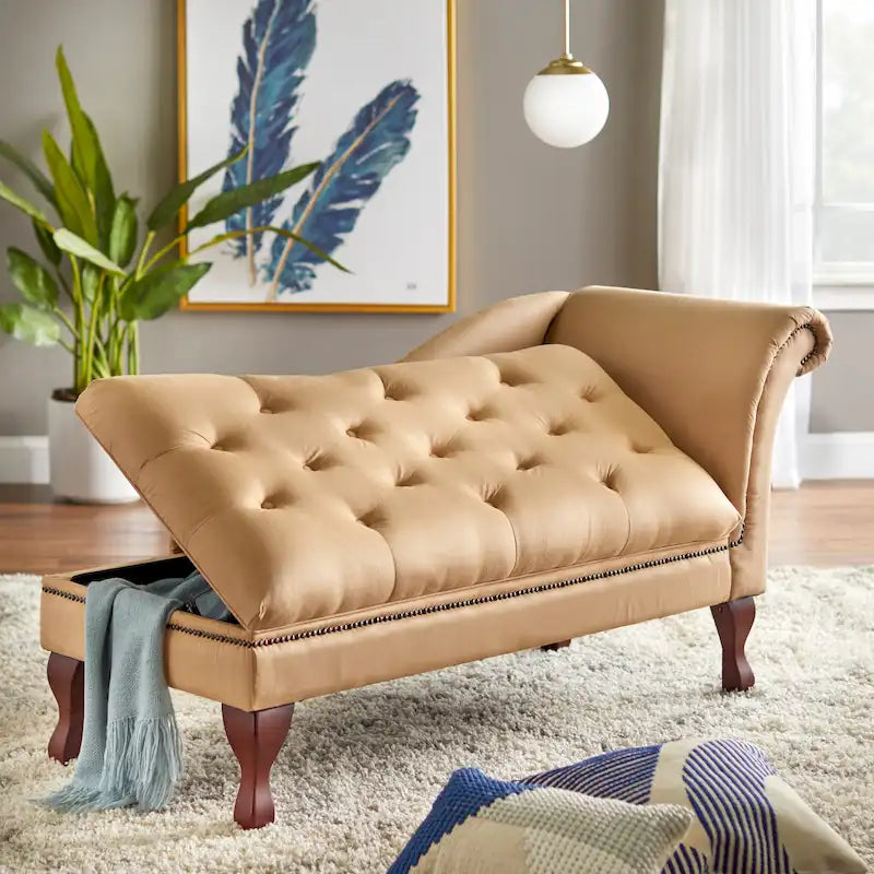 Chaise longue de rangement