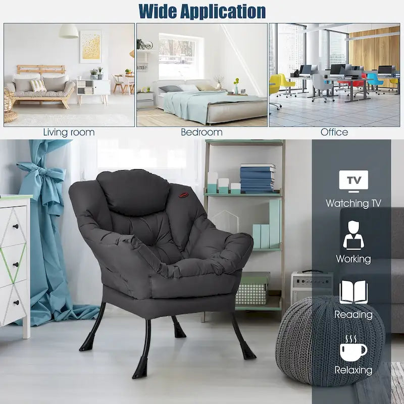 Fauteuil paresseux moderne Fauteuil d'appoint Fauteuil simple