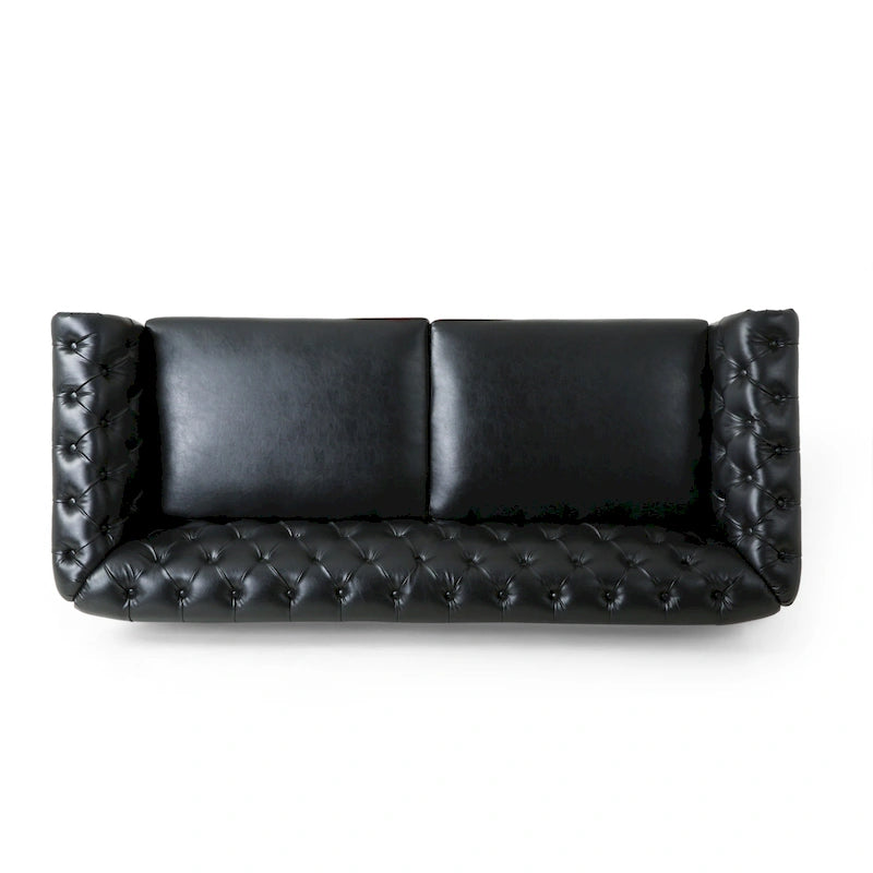Série de canapés Chesterfield cloutés — 199,9 cm (L) x 85,1 cm (l) x 71,1 cm (H)