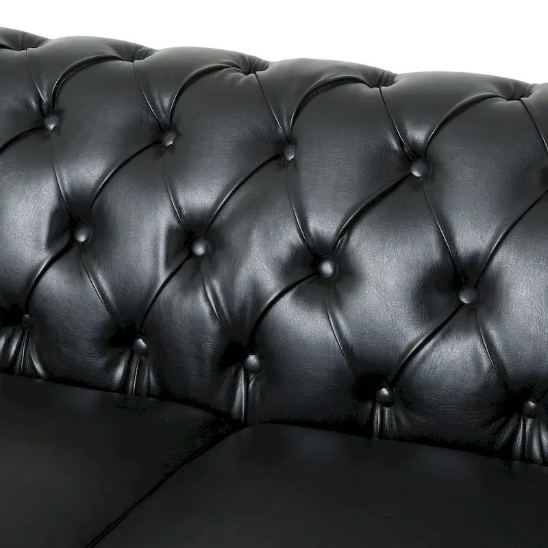 Série de canapés Chesterfield cloutés — 199,9 cm (L) x 85,1 cm (l) x 71,1 cm (H)