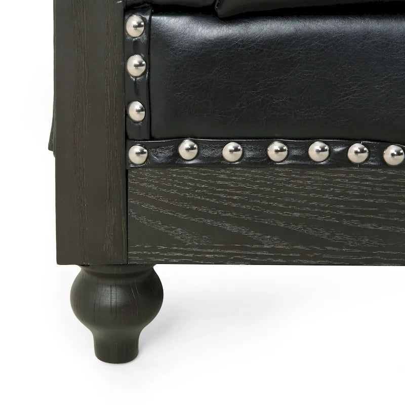 Série de canapés Chesterfield cloutés — 199,9 cm (L) x 85,1 cm (l) x 71,1 cm (H)