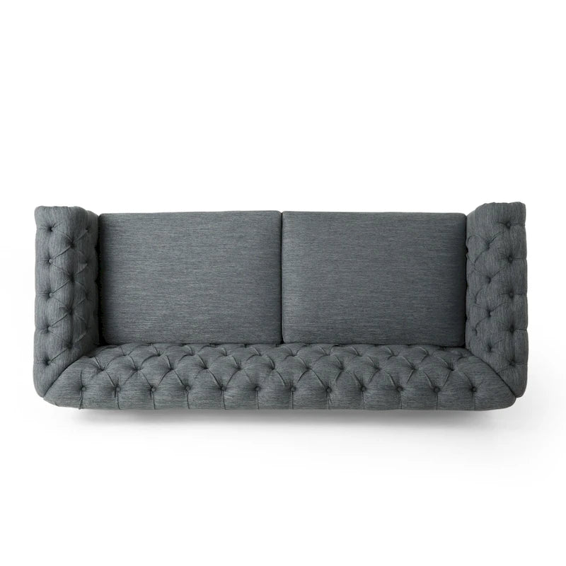 Série de canapés Chesterfield cloutés — 199,9 cm (L) x 85,1 cm (l) x 71,1 cm (H)