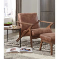 Chaise en bois massif de style Mid-Century Modern