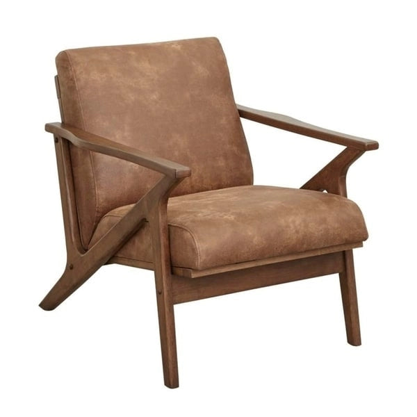 Chaise en bois massif de style Mid-Century Modern