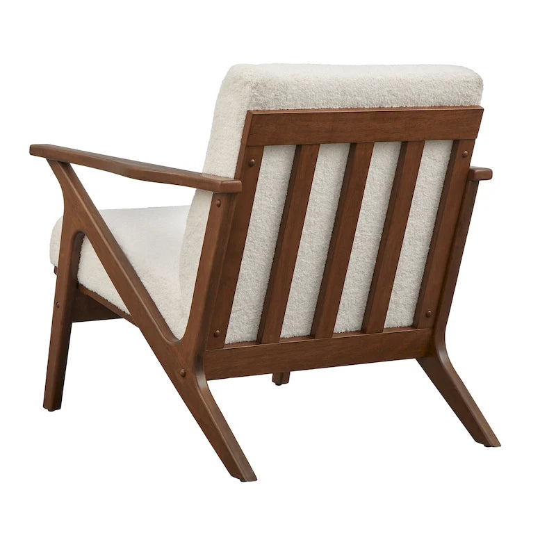 Chaise en bois massif de style Mid-Century Modern