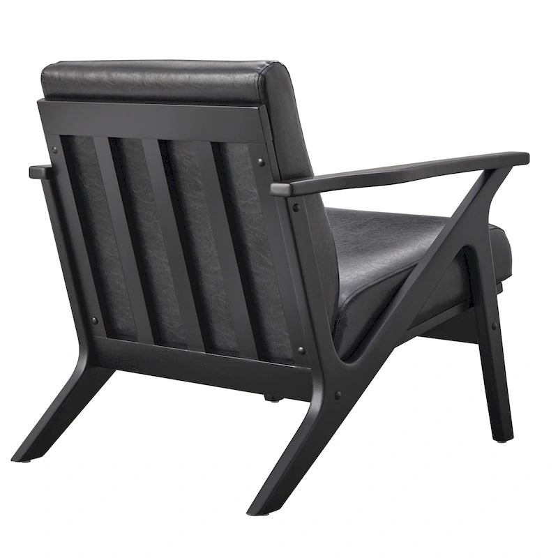 Chaise en bois massif de style Mid-Century Modern