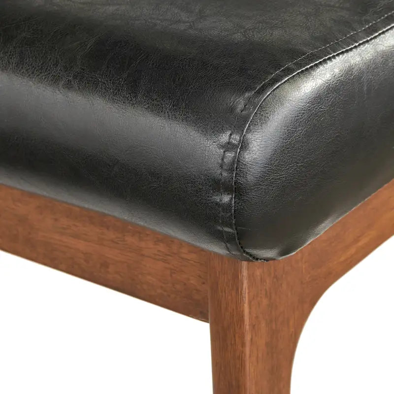 Chaise en bois massif de style Mid-Century Modern