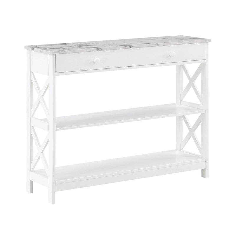 Table d'entrée de la série avec un tiroir et une étagère