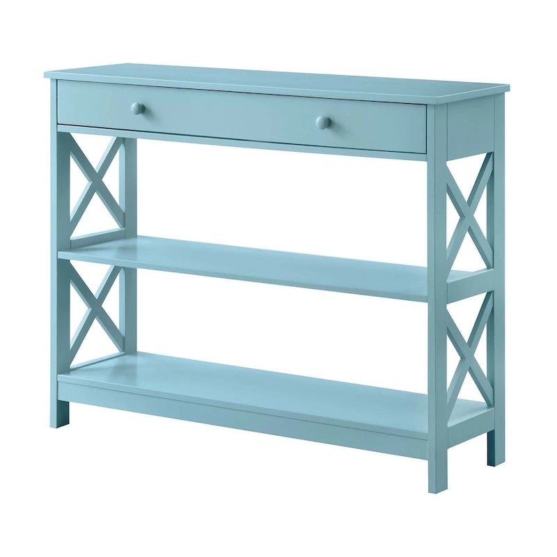 Table d'entrée de la série avec un tiroir et une étagère