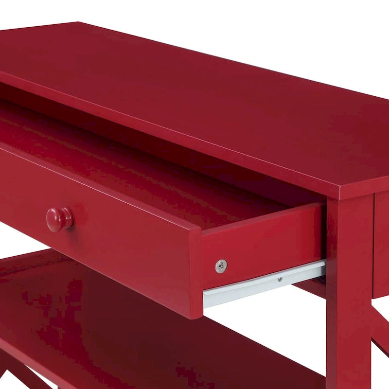 Table d'entrée de la série avec un tiroir et une étagère