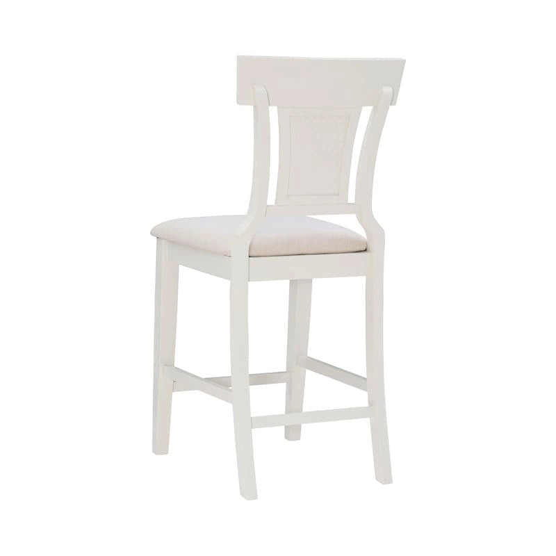 Tabouret de bar en rotin tressé de style rustique