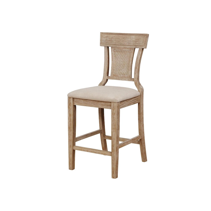 Tabouret de bar en rotin tressé de style rustique