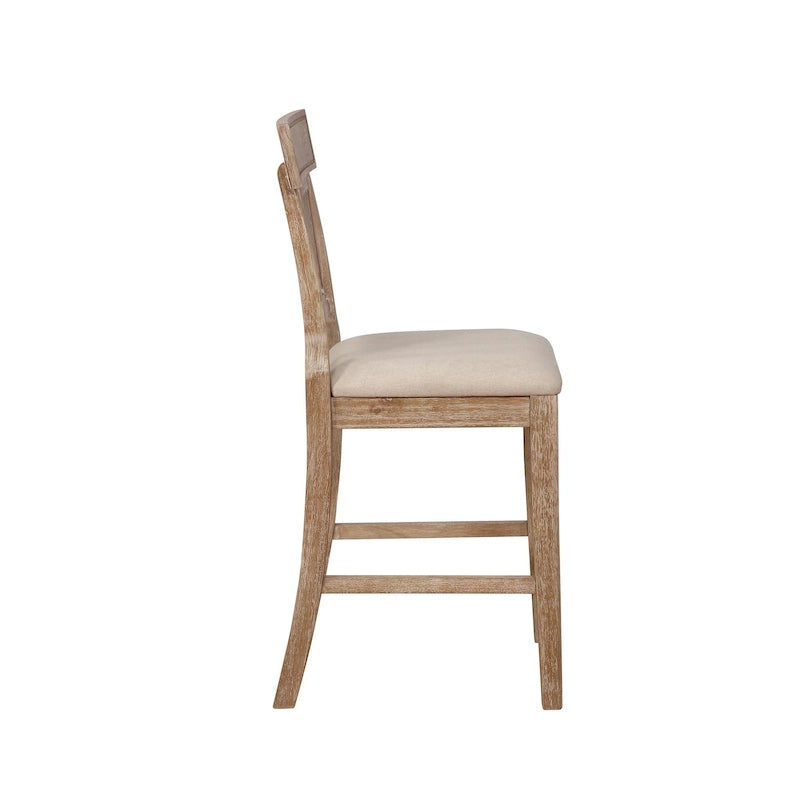 Tabouret de bar en rotin tressé de style rustique