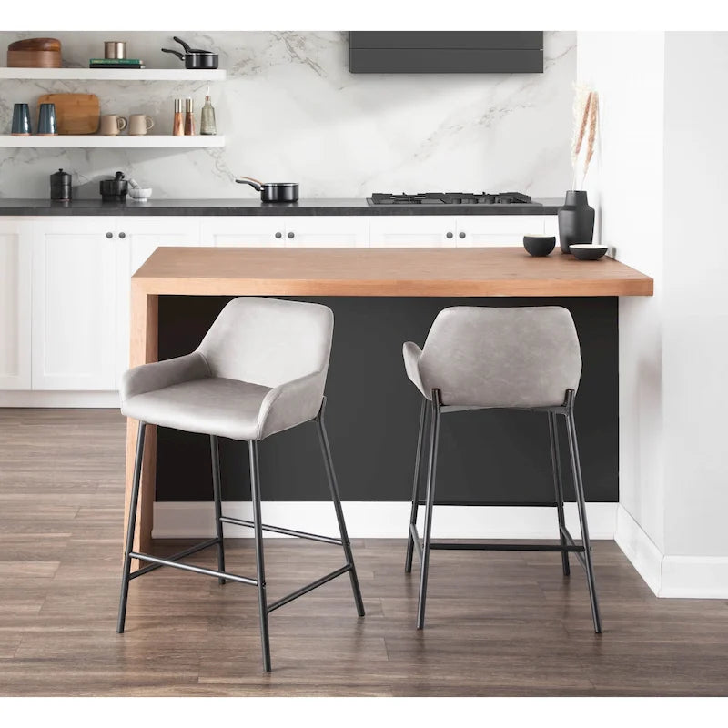 Tabourets de bar style industriel (lot de 2)