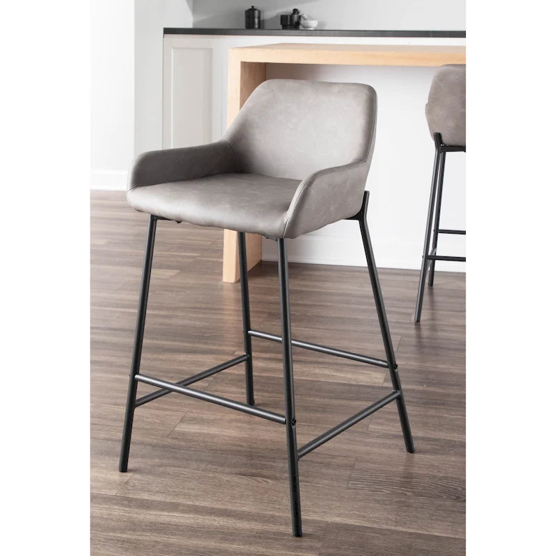 Tabourets de bar style industriel (lot de 2)