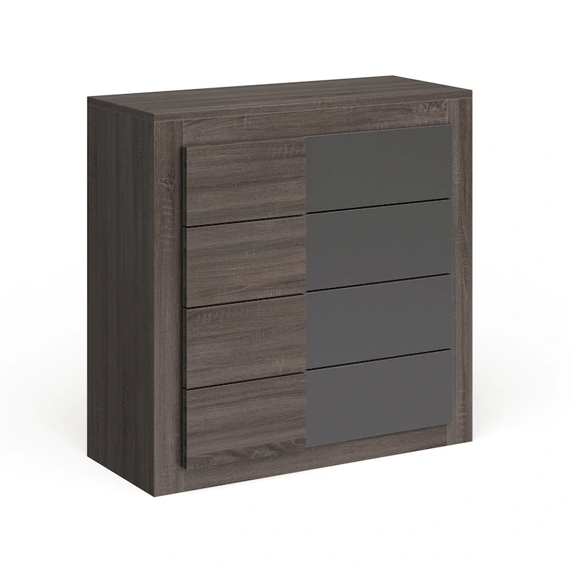 Commode quatre tiroirs Deep Oak