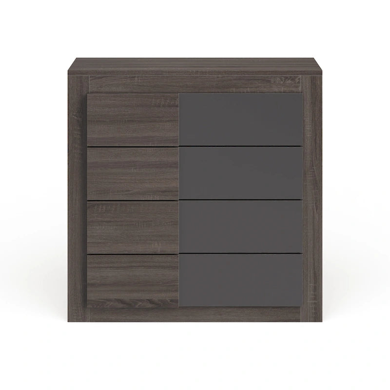 Commode quatre tiroirs Deep Oak
