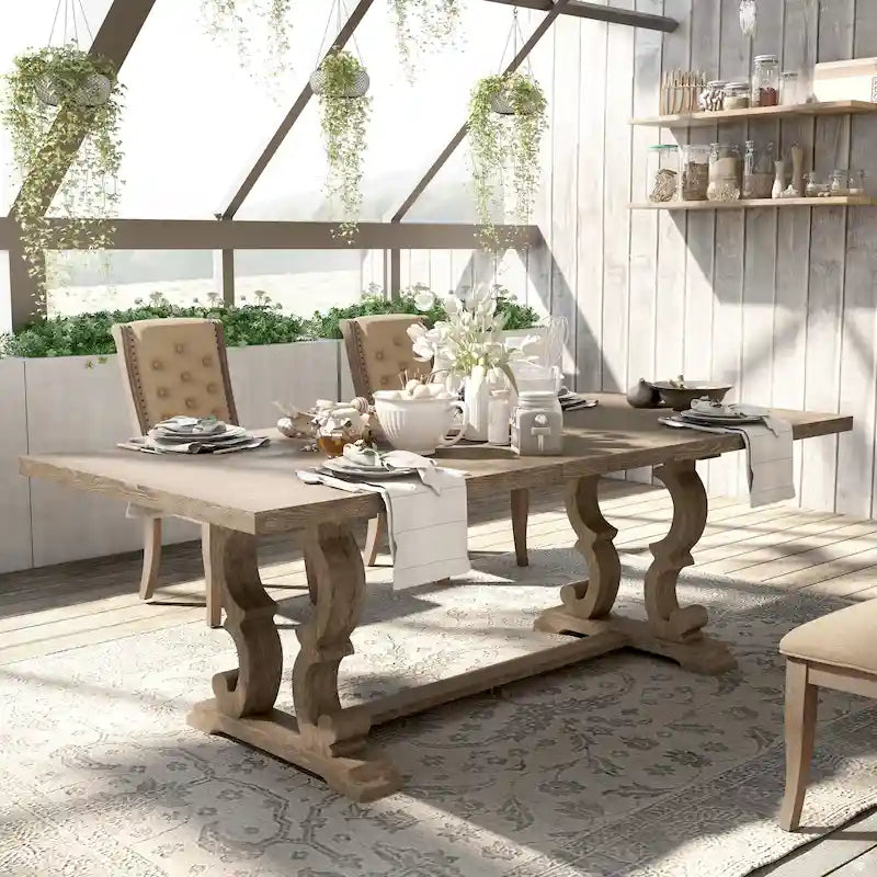 Table à manger extensible en bois massif
