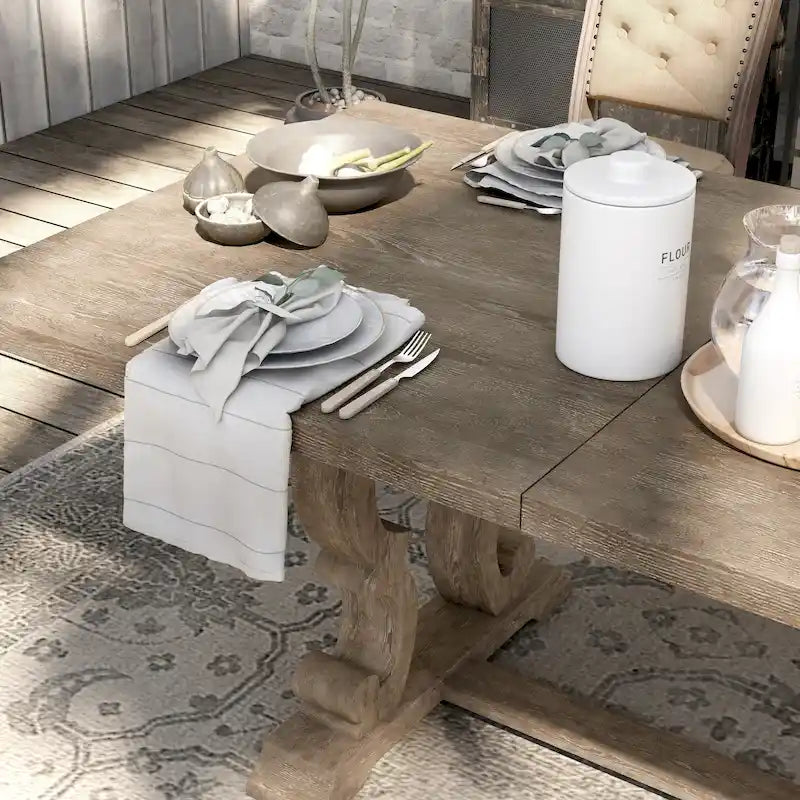 Table à manger extensible en bois massif