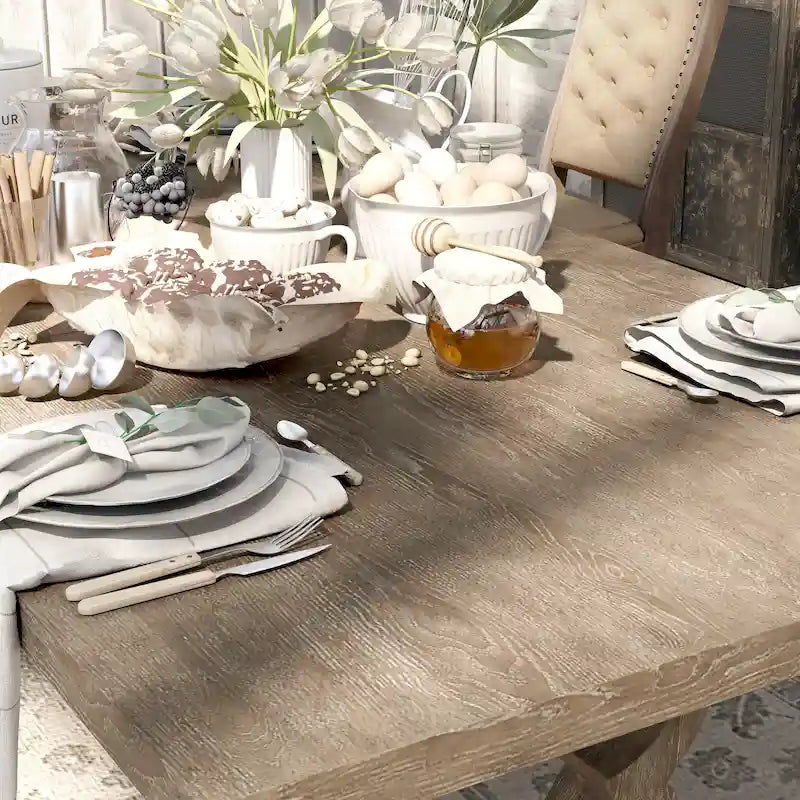 Table à manger extensible en bois massif