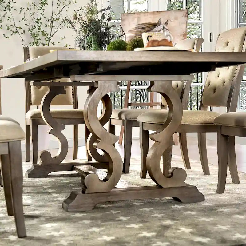 Table à manger extensible en bois massif