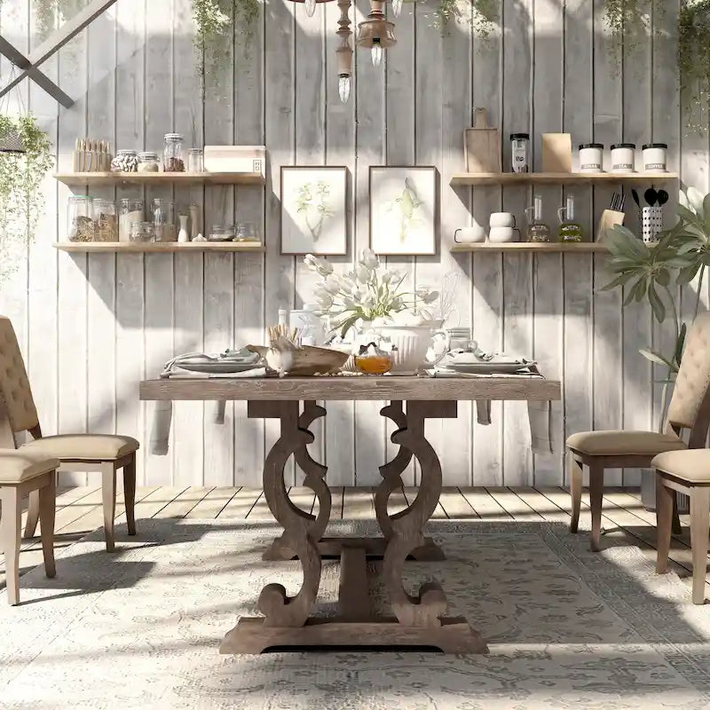Table à manger extensible en bois massif