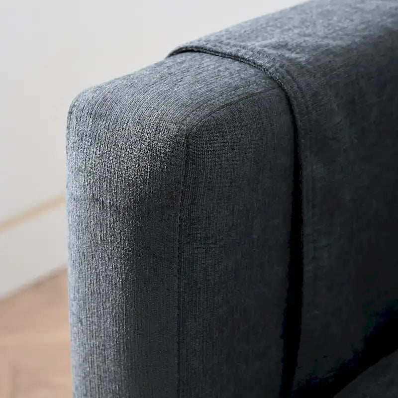 Canapé 3 places en mousse — Comprend des coussins décoratifs et un pouf, convient au salon