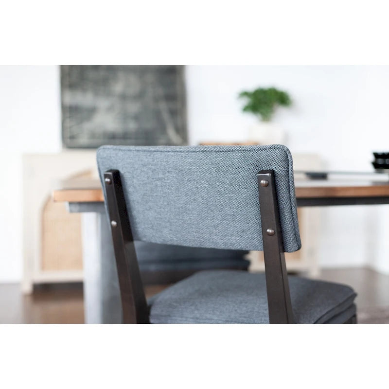 Chaises de salle à manger rembourrées en bois massif (Lot de 2)
