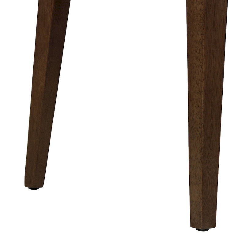 Chaises de salle à manger rembourrées en bois massif (Lot de 2)