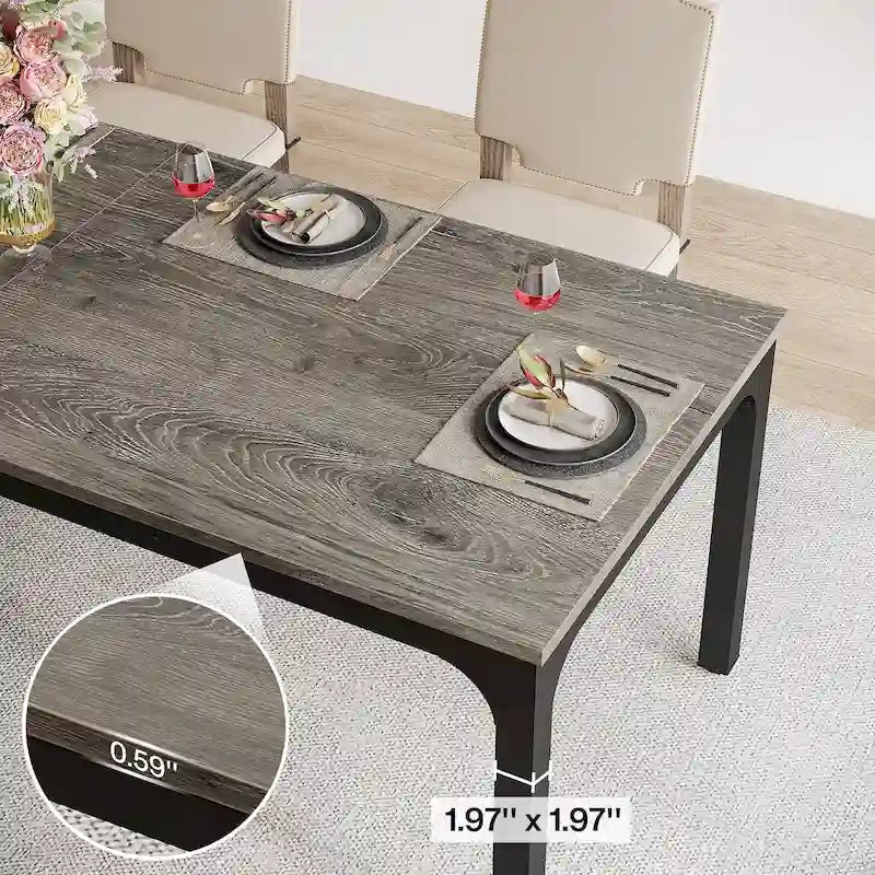 Table de salle à manger rectangulaire