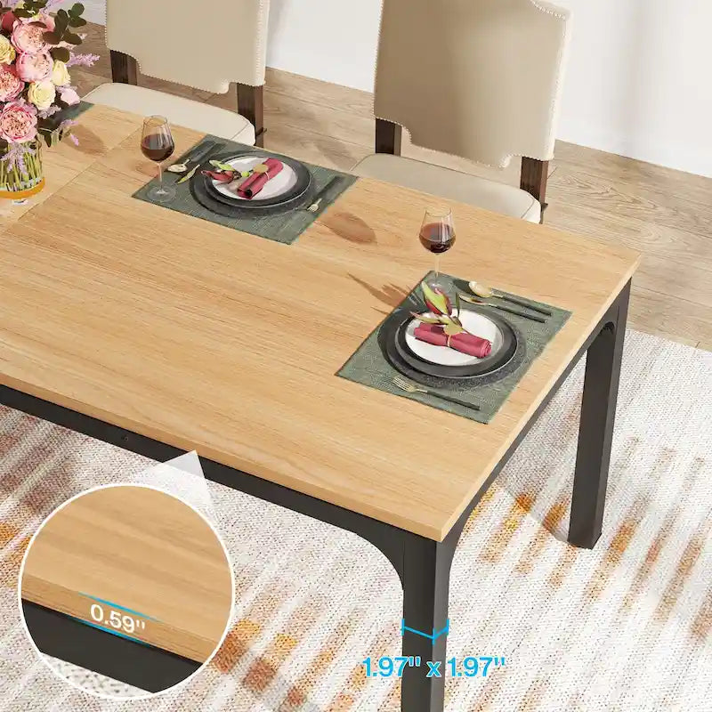 Table de salle à manger rectangulaire