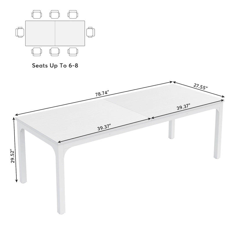 Table de salle à manger rectangulaire