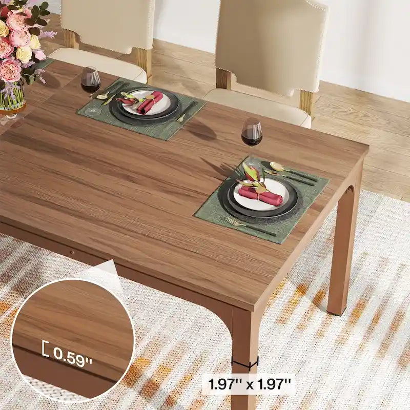 Table de salle à manger rectangulaire
