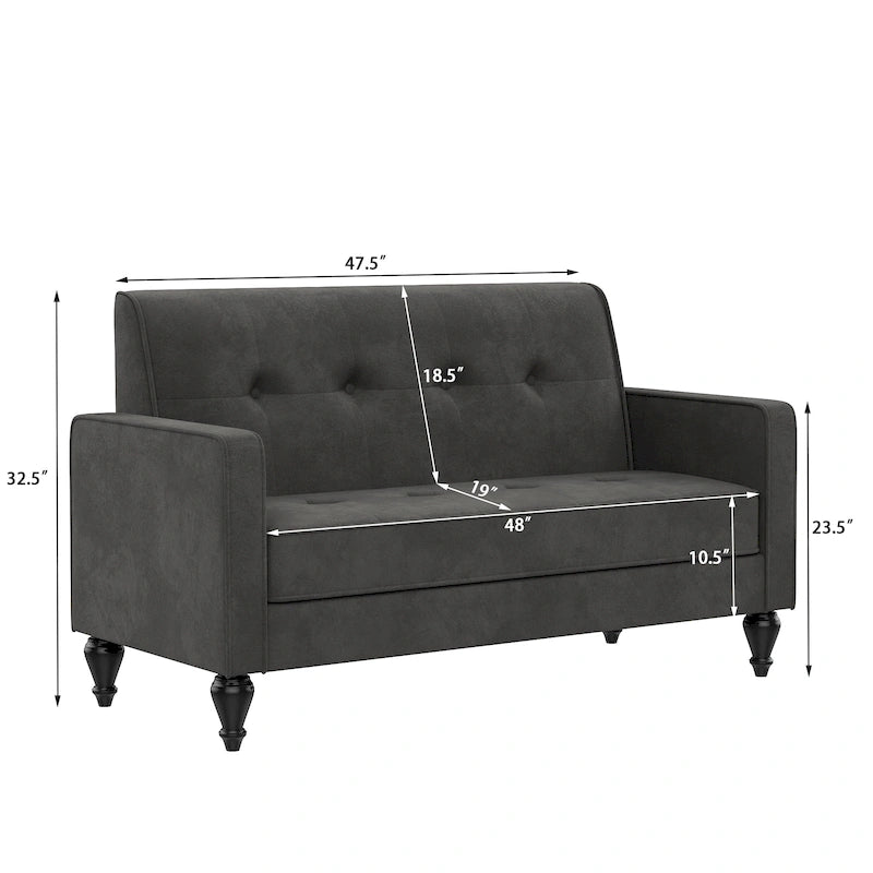 Canapé Mini Causeuse Petite Banquette Canapé pour Salon Petits Espaces, Petits Canapés Rembourrés avec
