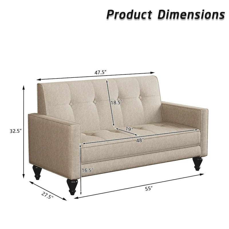 Canapé Mini Causeuse Petite Banquette Canapé pour Salon Petits Espaces, Petits Canapés Rembourrés avec