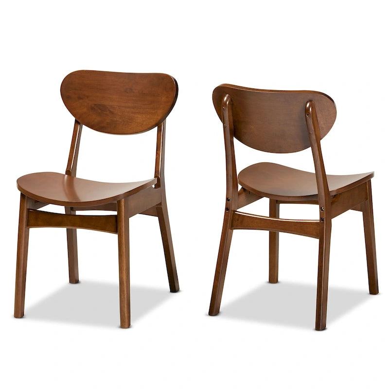 Ensemble de 2 chaises de salle à manger style milieu de siècle