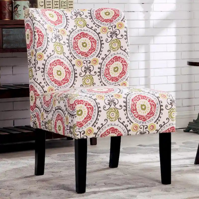 Série de chaises de loisir sans accoudoirs, tapissées en tissu doux