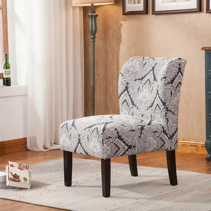 Série de chaises de loisir sans accoudoirs, tapissées en tissu doux