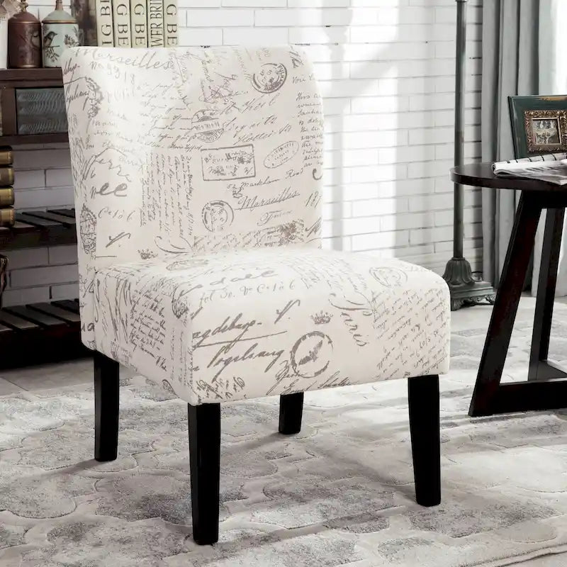 Série de chaises de loisir sans accoudoirs, tapissées en tissu doux